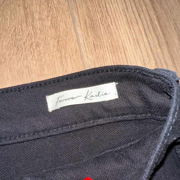 FRAME Le Forever Karlie Flare High-rise Jeans In Black size 25 - Picture 6 of 12